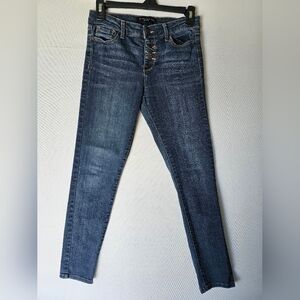 Celebrity Pink Dark Blue High-Rise Skinny Jeans